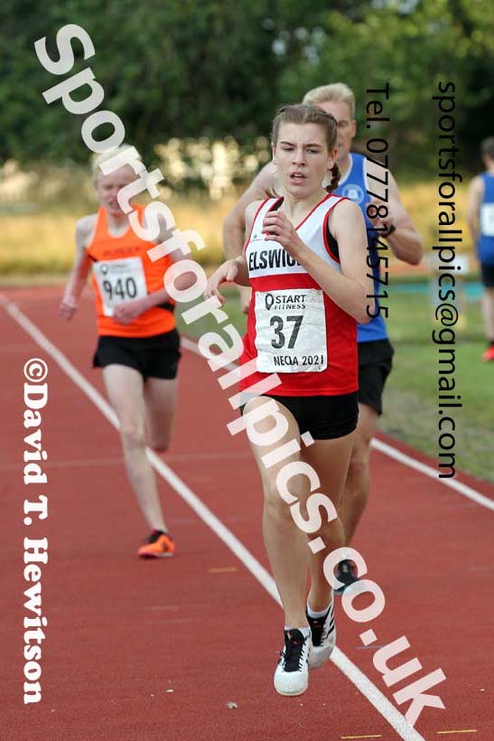 800 metres, 2021 North East Grand Prix 6, Monkton, Wednesday, August 4th. Photo: David T. Hewitson/Sports for All Pics
